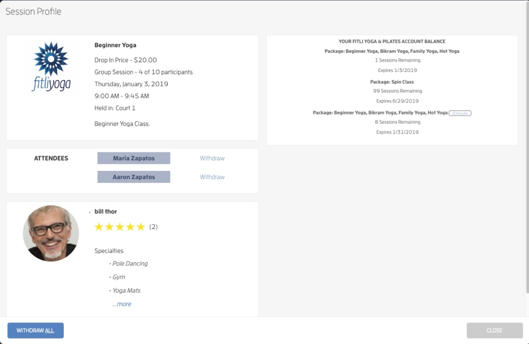 sessionprofile session profile