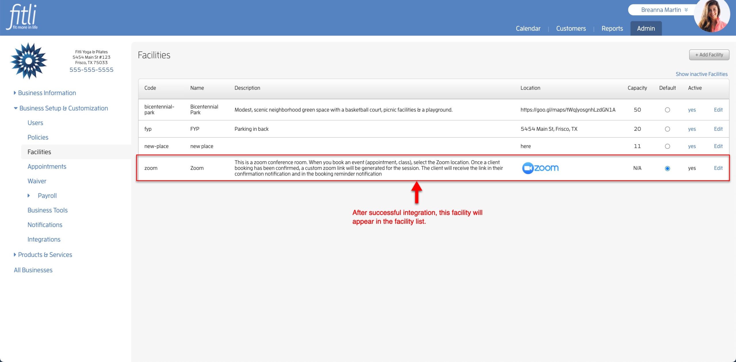 Zoom Integration 2