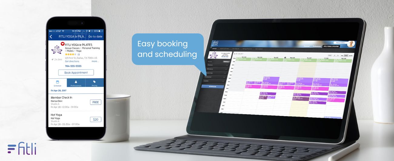 booking software for yoga studios