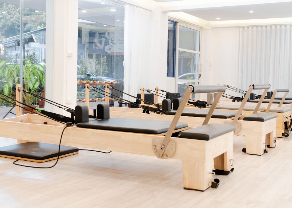 fitness equipment in fitness studio